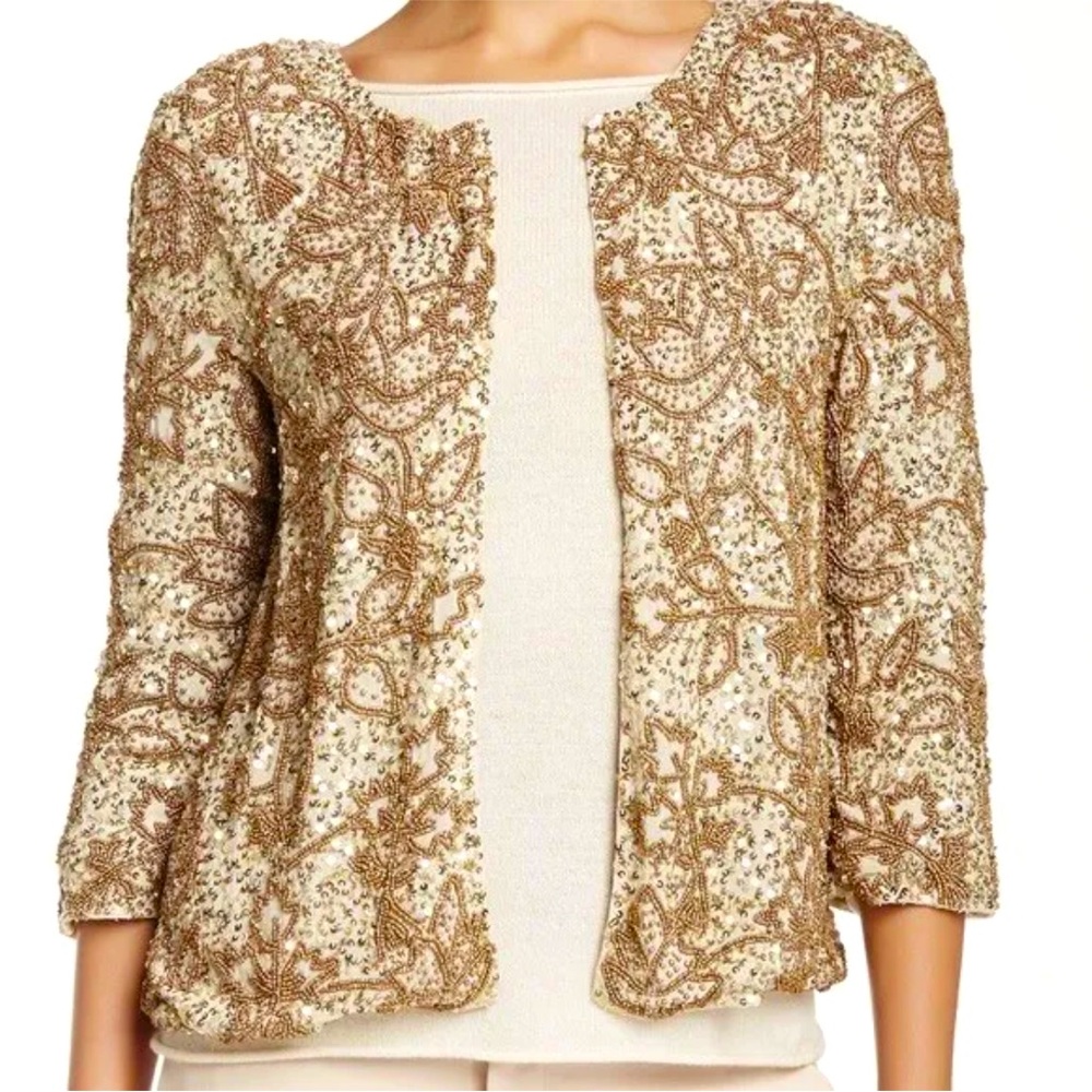 Calypso Beaded Sequin Jacket - image 1